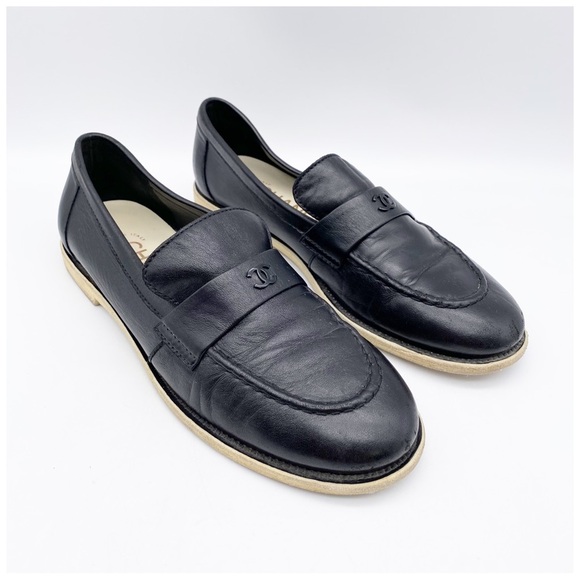 Chanel Interlocking CC Logo Loafers Size 36 - Picture 1 of 14